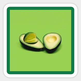 avocado surrealim Sticker